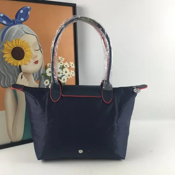 Longchamp embroidered women's bag portable commuter bag - Picture 8 of 12